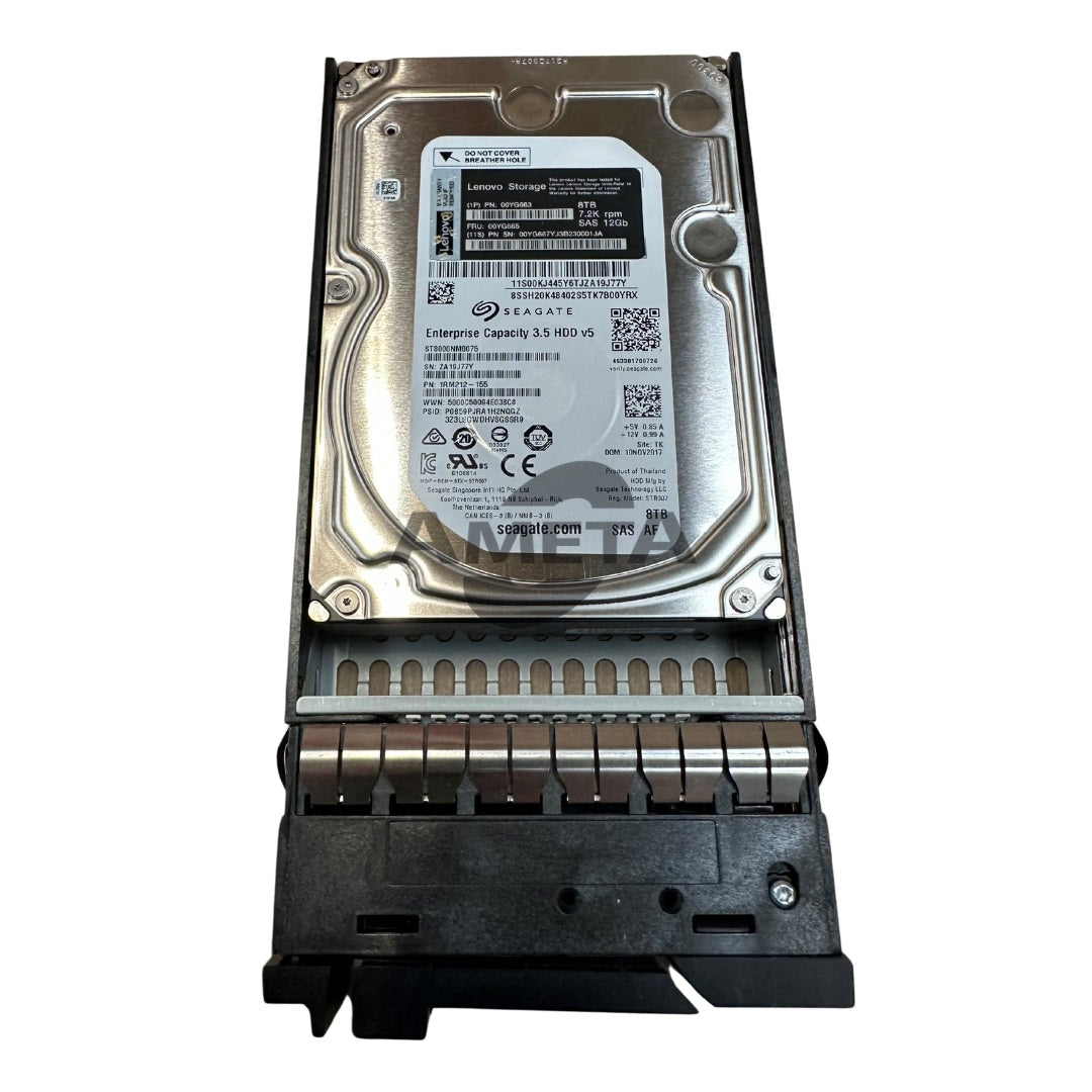 00YG663 / 00YG665 - Lenovo Storage 8TB 7.2K 3.5" NL-SAS HDD