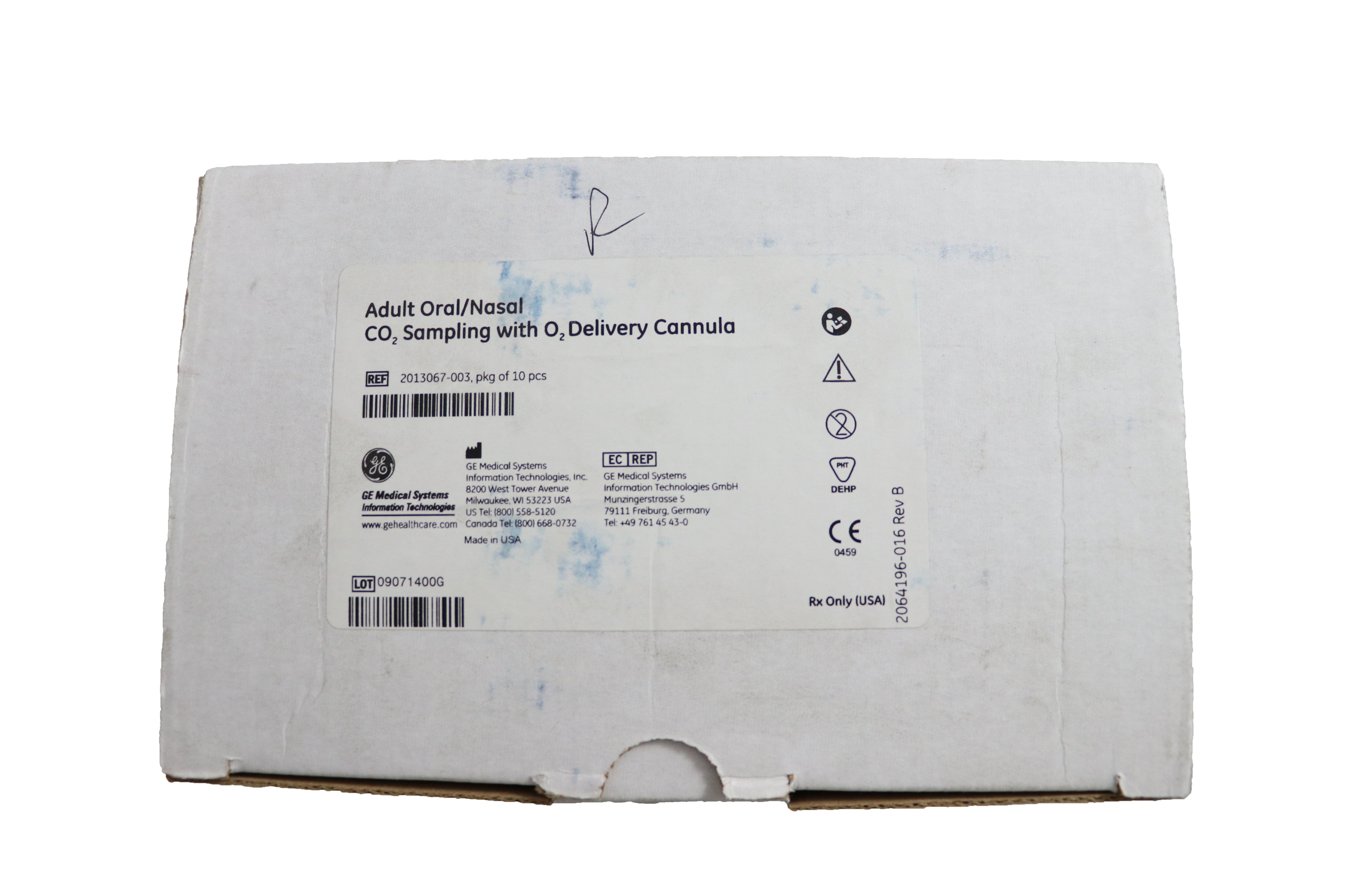 Adult Oral/Nasal CO2 Sampling with O2 Delivery Cannula 10/box (2013067-003