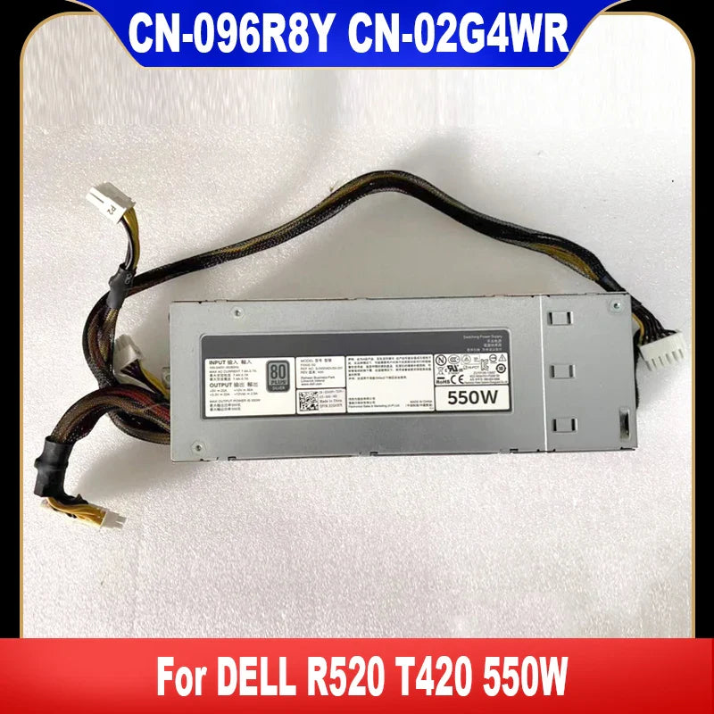 StoneTaskin 096R8Y 02G4WR Original For DELL R520 T420 550W Power Supply 96R8Y CN-096R8Y 2G4WR CN-02G4WR DH550E-S1 DPS-550PB F550E-S0 Tested One Year Warranty Fully Tested Free Shipping