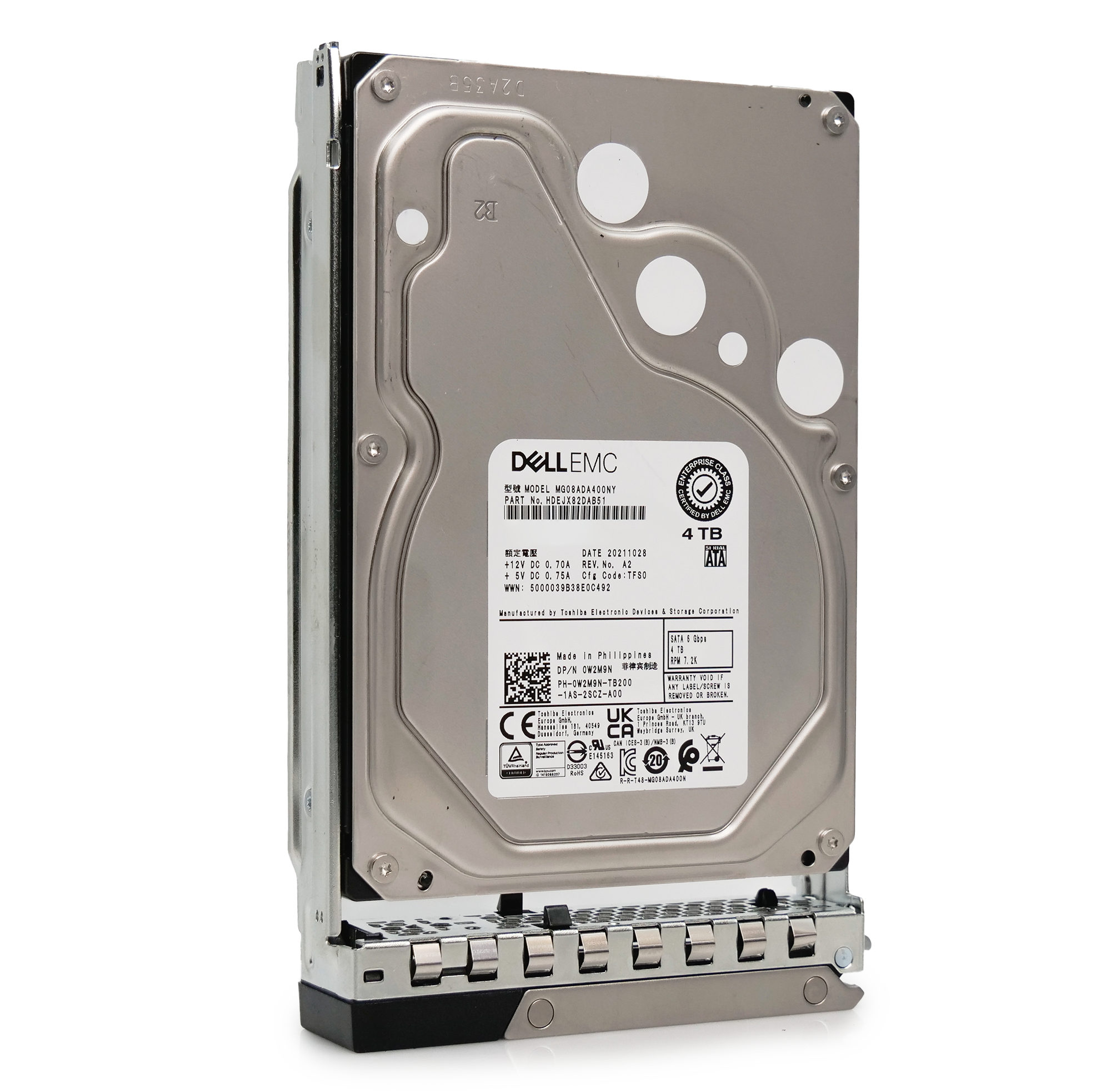 Dell G14 400-BCYV 4TB 7.2K RPM SATA 6Gb/s 512n 3.5in Hard Drive