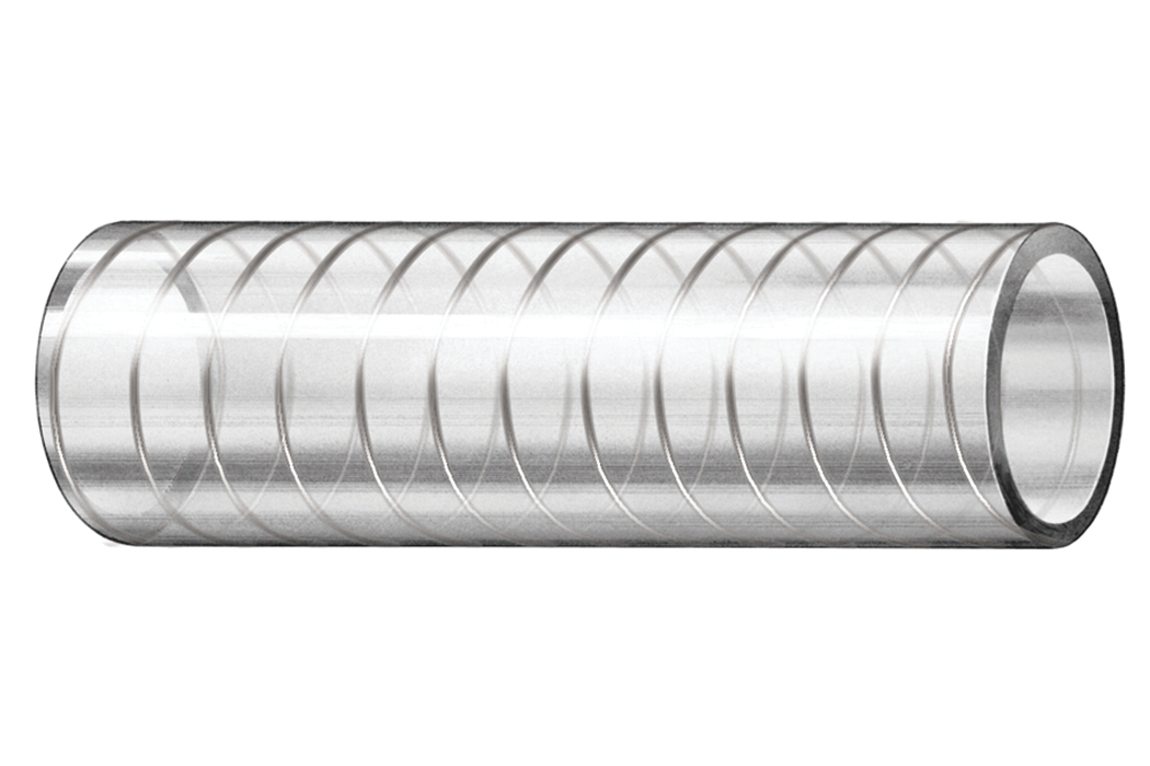 Trident Marine 163-0586 Trident Wire Reinforced Clear PVC Hose (FDA), 5/8" x 50'