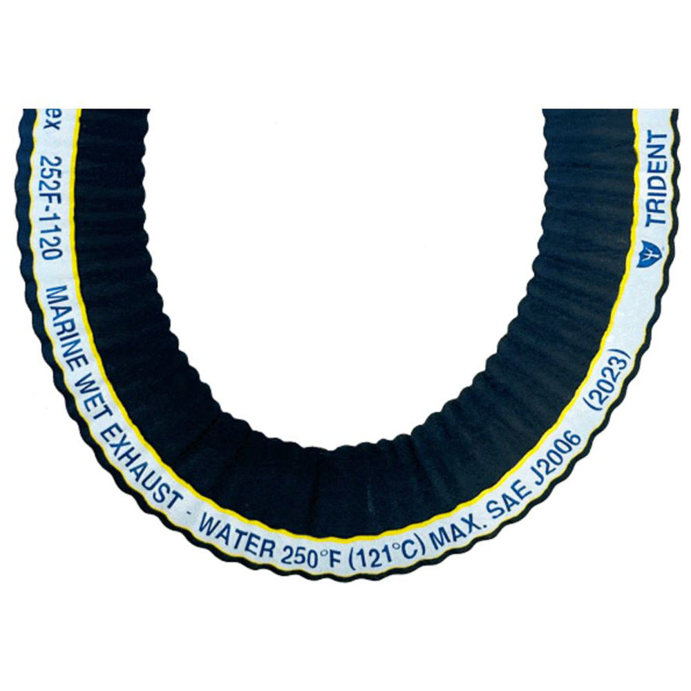 Trident Marine 252F-1126 1-1/2" x 50' Extra-Flex Corrugated Marine Wet Exhaust, Hose