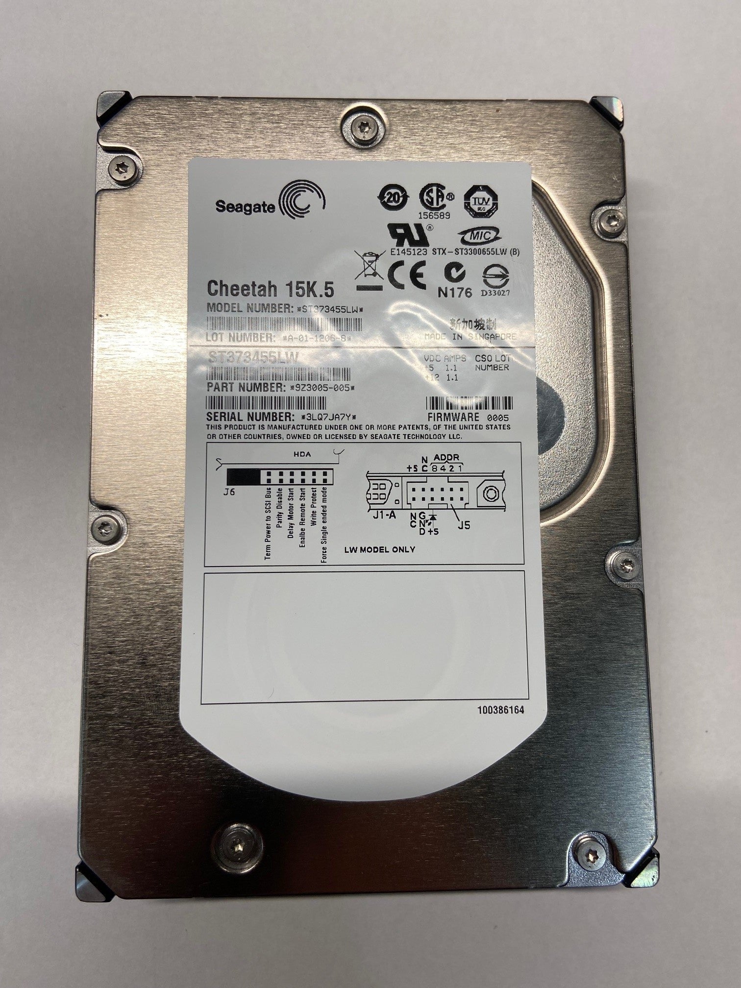 ST373455LW – Seagate 73GB 15K RPM SCSI 3.5″ HDD U320, 68 pin