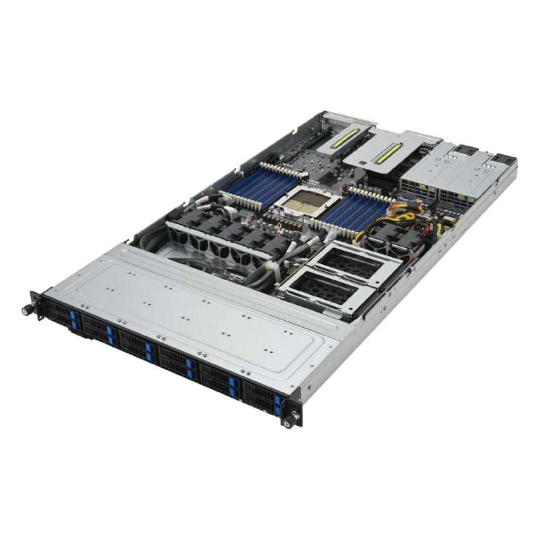 ASUS RS500A-E12-RS12U 1U Rackmount Single 9004 Series AMD EPYC Server - 12x Hot-Swap Bays - Redundant PSU