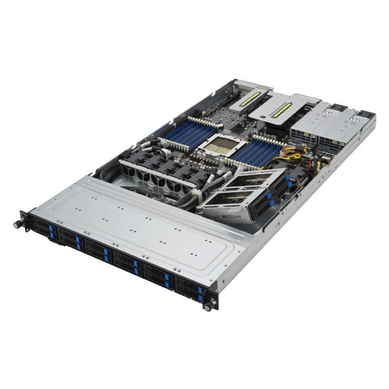ASUS RS500A-E12-RS12U 1U Rackmount Single 9004 Series AMD EPYC Server - 12x Hot-Swap Bays - Redundant PSU