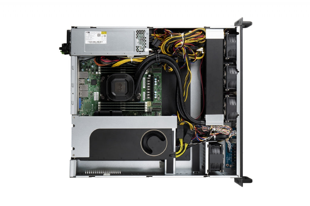 In-Win IW-RL200- 2U Feature Rich Server Chassis with Integrated Water Cooling, Full Height PCIe, Single 1200W Hot-Plug PSU (Dual Capable, Rail Kit