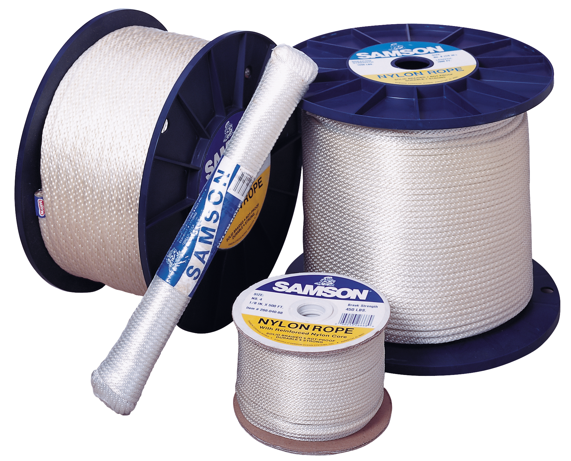 Samson Rope 019 020 005 030 Solid Braid Nylon 5/16 X 500'