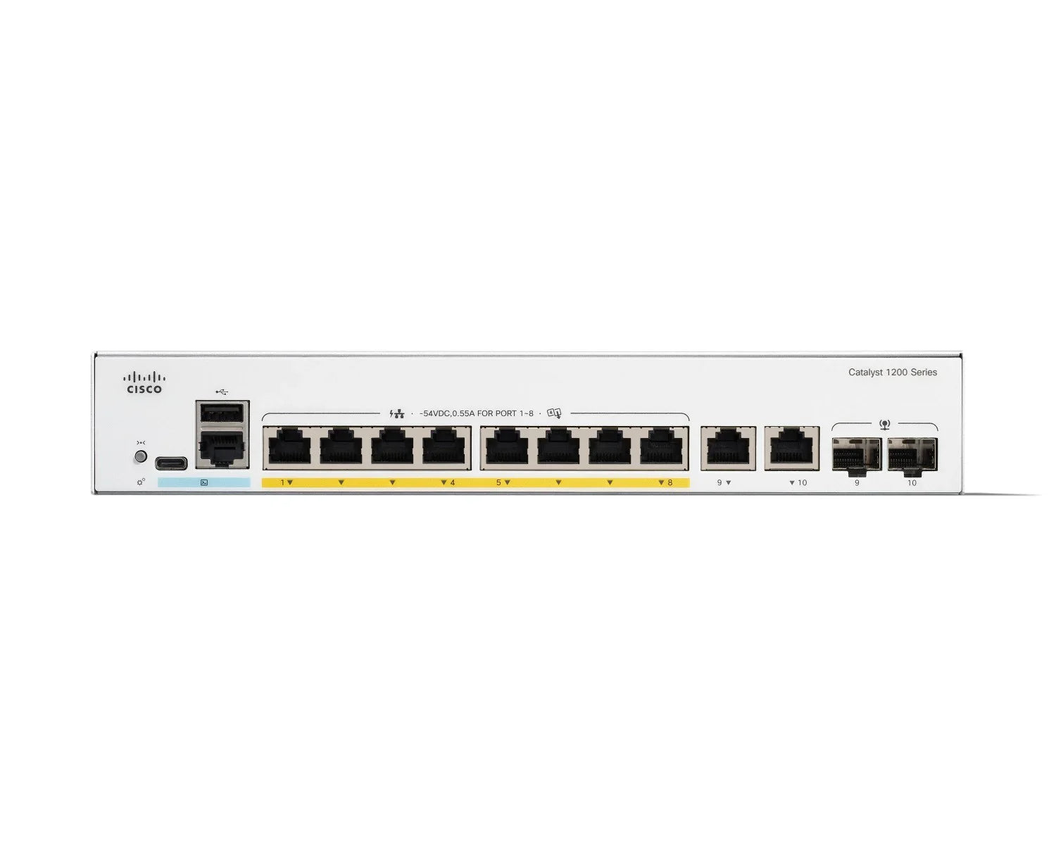 Cisco Catalyst C1200-8FP-2G 8-Port PoE+ Switch with Combo Uplinks