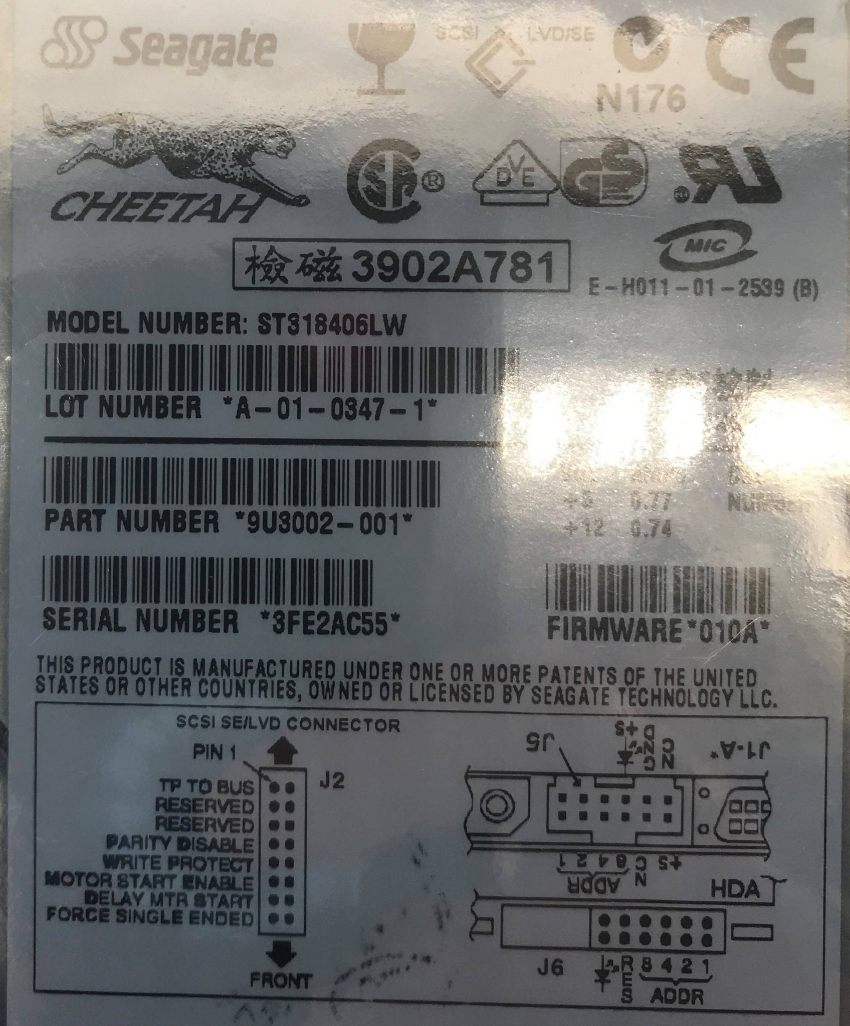 18.4GB HDD SCSI (5213884LW/ST318406U SIEMENS