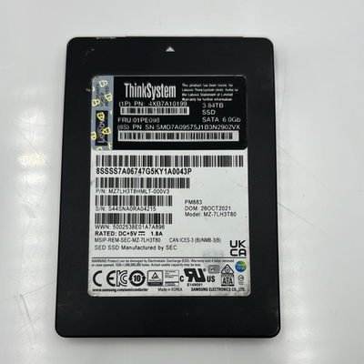 Lenovo 01PE098 - 3.84TB SATA 6Gbps 2.5in SSD PM883 4XB7A10199 | Alo Tech Solutions