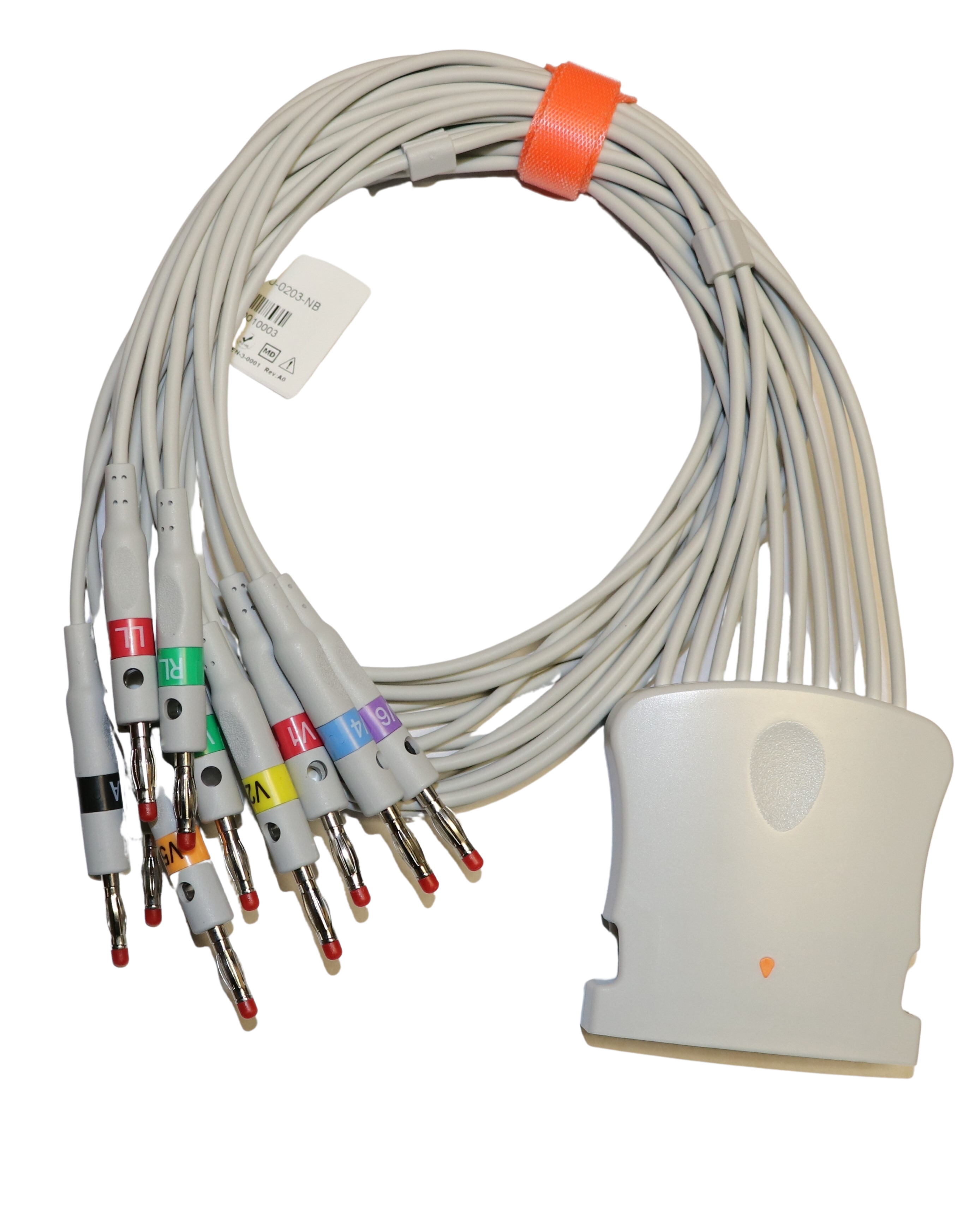 Midmark compatible ECG 10-Lead Banana Leadwires (3-100-0203