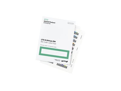 HPE LTO-8 Ultrium RW Bar Code Label Pack - barcode labels