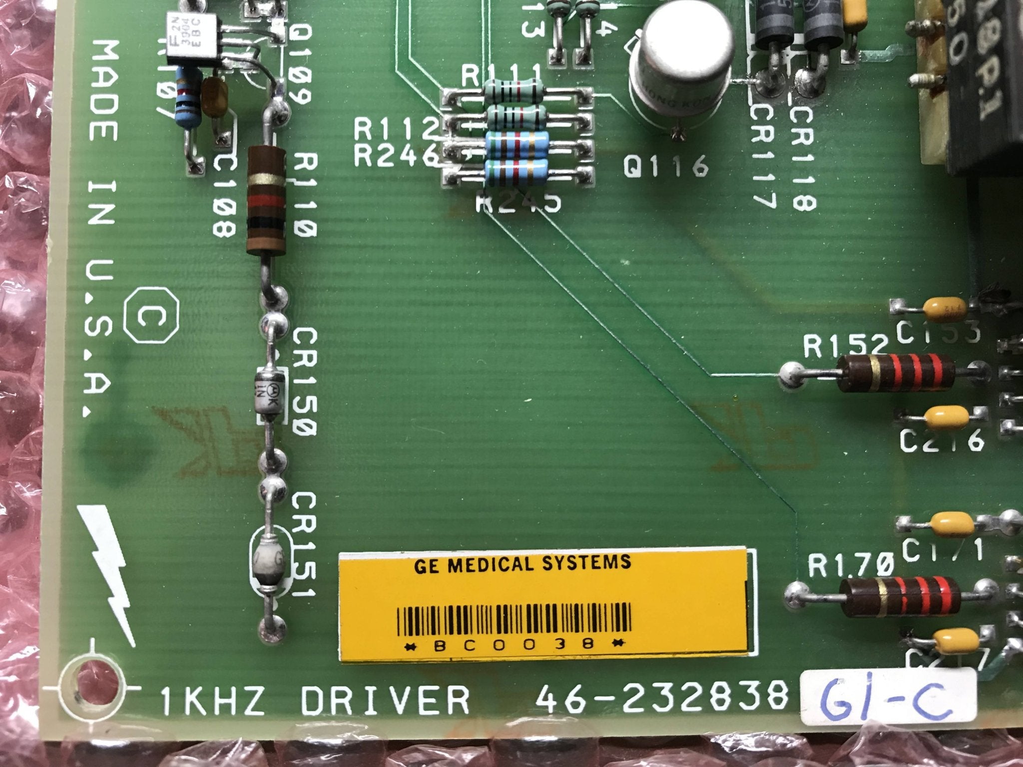 1KHZ Driver Board (46-232838 G1-C GE AMX 4