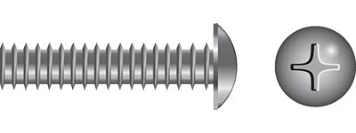 Seachoice SC0871 Phillips Machine Screw Truss Head 1/4-20 x 2"