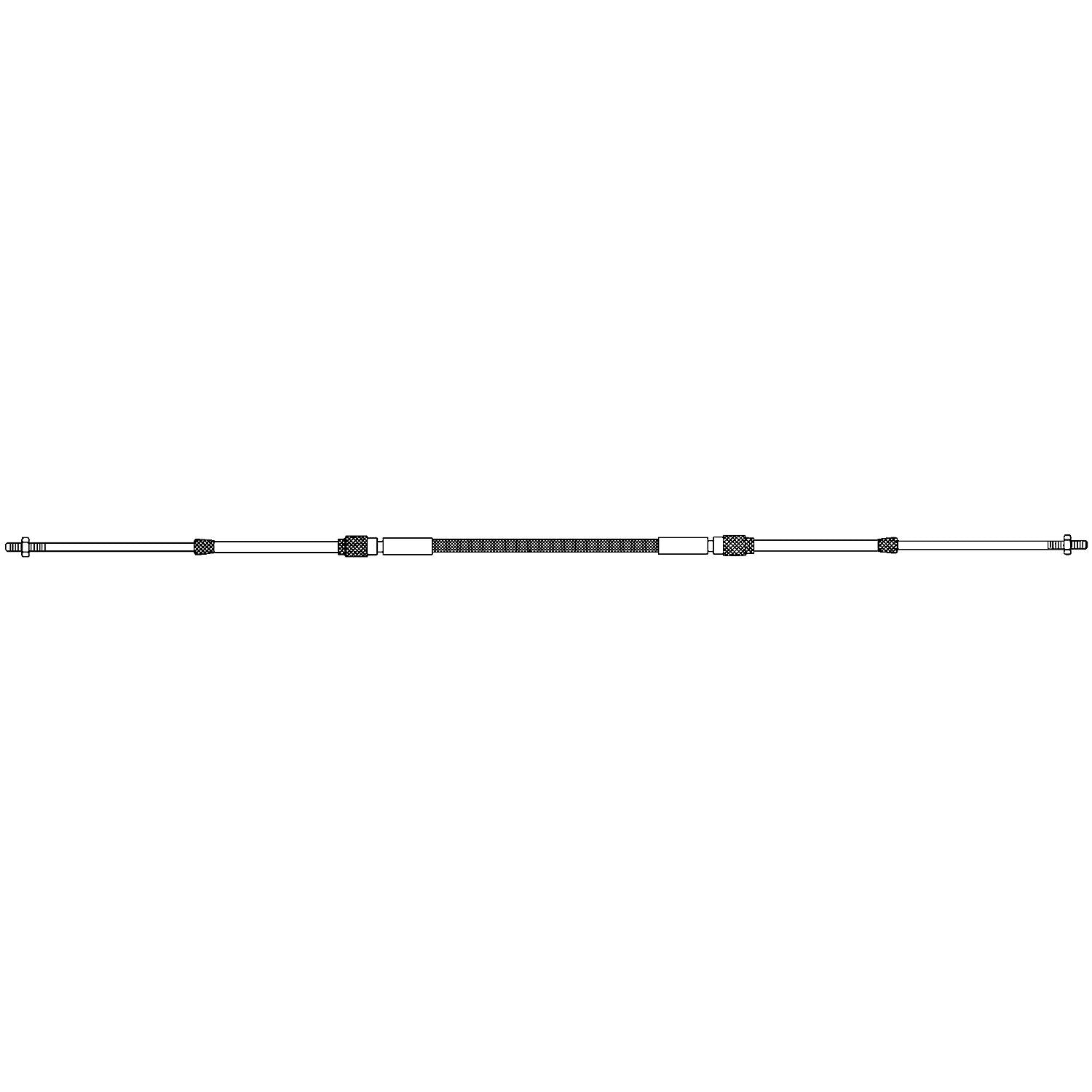 Uflex USA C2X15 Uflex C2X15 UFLEX C8 3300 Type Standard Universal Style Engine, Control Cable 10-32 UNF