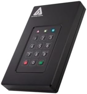 Apricorn 2TB Aegis Fortress L3- FIPS Level 3 Validated USB 3.0 Hardware Encrypted Portable Drive (AFL3-2TB) , black|B07M945LPN