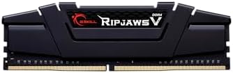 G.SKILL RipjawsV Series DDR4 RAM (XMP 64GB (2x32GB 3200MT/s CL16-18-18-38 1.35V Intel AMD Desktop Computer Memory U-DIMM - Black (F4-3200C16D-64GVK