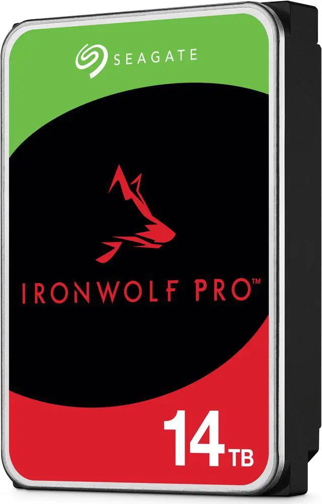 Seagate IronWolf Pro 14TB NAS Hard Drive 7200 RPM 256MB Cache CMR SATA 6.0Gb/s 3.5" Internal HDD ST14000NE0008