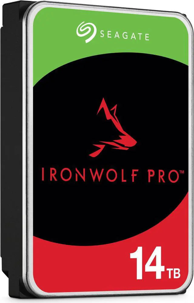 Seagate IronWolf Pro 14TB NAS Hard Drive 7200 RPM 256MB Cache CMR SATA 6.0Gb/s 3.5" Internal HDD ST14000NE0008