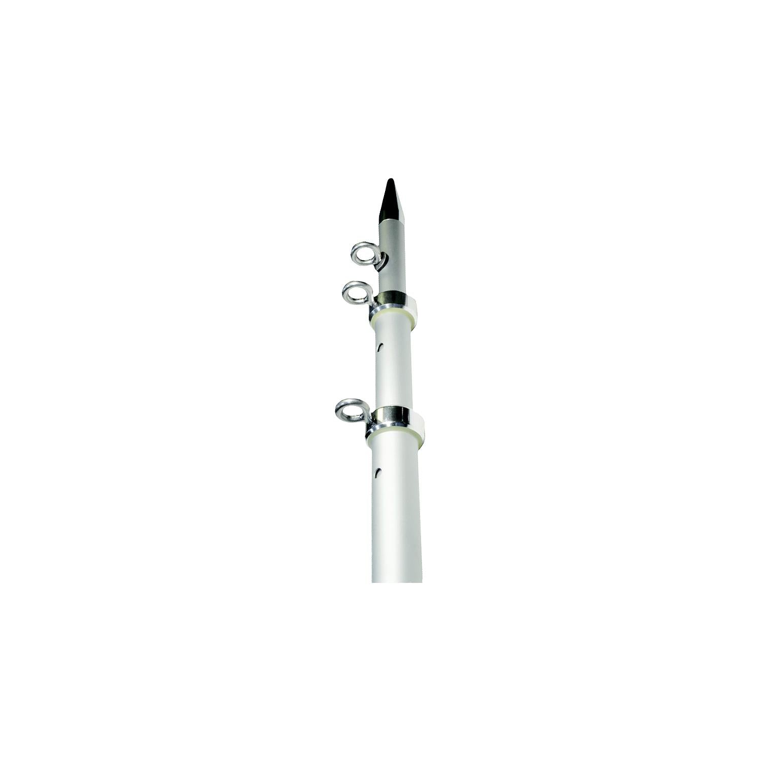 Taco Metals OC-0422VEL8 TACO Tele Center Rigger Poles, 8' Silver