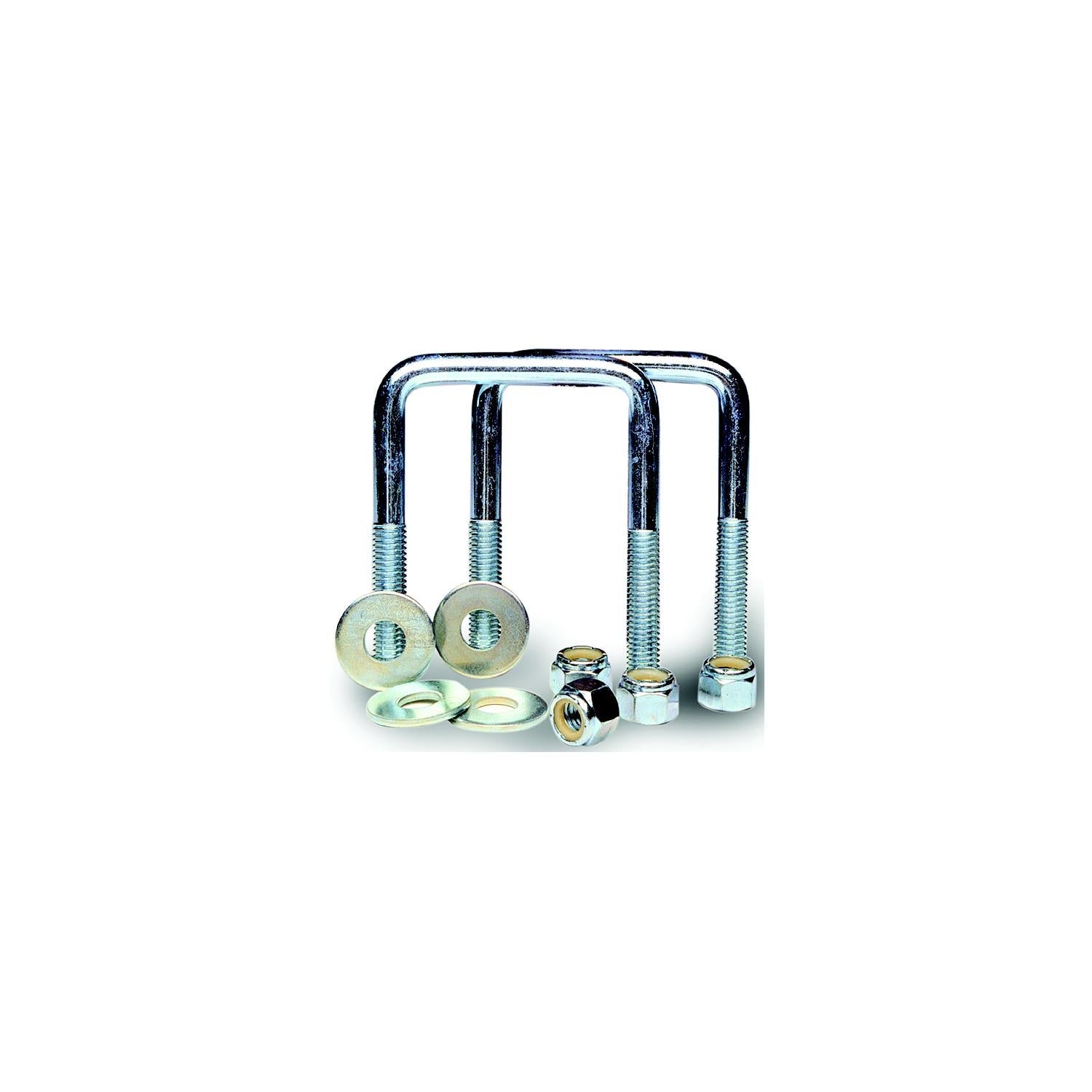 Tie Down Engineering 86214 Zinc Plated Square U-Bolt Kit