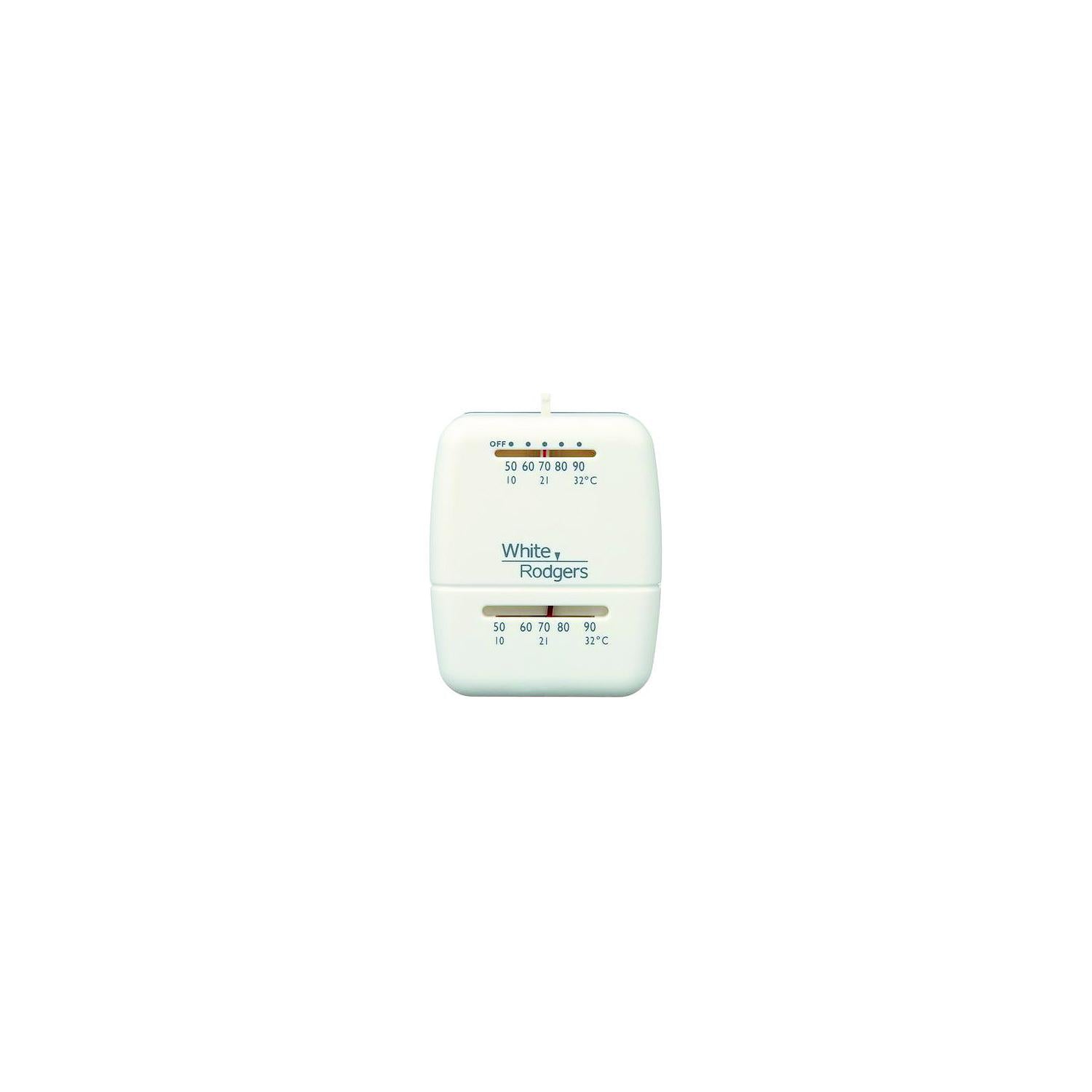 White Rogers M30 White-Rodgers Universal Mechanical Thermostat, Heat Only