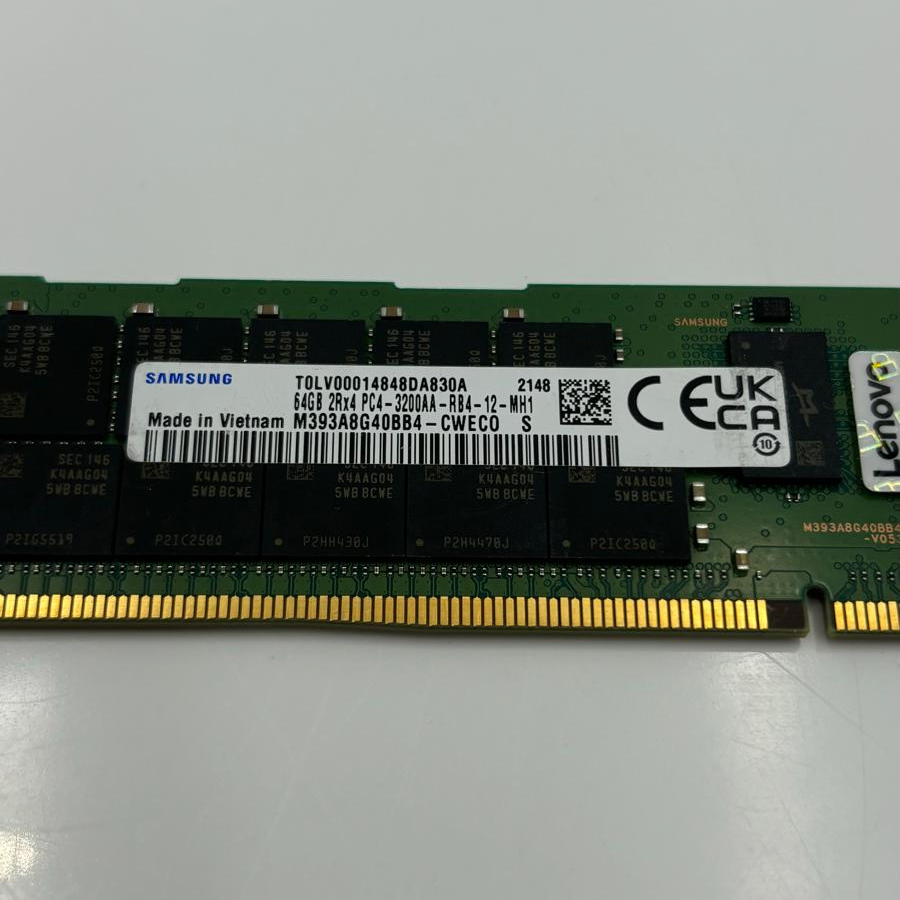 Samsung M393A8G40BB4 64GB DDR4 RDIMM - Label View | Alo Tech Solutions