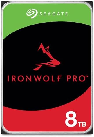 Seagate IronWolf 8TB NAS Internal Hard Drive HDD – 3.5 Inch SATA 6Gb/s 7200 RPM 256MB Cache for RAID Network Attached Storage – Frustration Free Packaging (ST8000VNZ04/N004