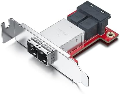 H!Fiber 12G Internal PCIe Controller Card, 8 Ports 12Gb/s SATA + SAS HBA Card, Broadcom's 3008 Chip, PCI Express 3.0 X8, 2X Mini SAS SFF-8643 Ports, Same as 9300-8I with Low Profile Bracket|B0BTM28KFJ