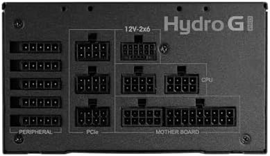 FSP Hydro G PRO 1000W Power Supply, 80 Plus Gold, ATX 3.1/PCIe 5.1(12V-2X6, Full Modular, 10 Year Warranty (HG2-1000-G5T