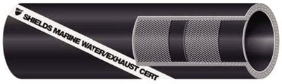 Shield 16-200-2004 Shields Marine Exhaust Water Series 200 Hose without Wire, 2" x 12-1/2'