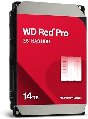 Western Digital 24TB WD Red Pro NAS Internal Hard Drive HDD - 7200 RPM, SATA 6 Gb/s, CMR, 512 MB Cache, 3.5" -WD241KFGX|B0DZY2TN8T