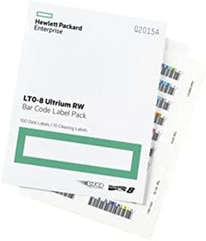 HPE LTO-8 30TB RW BAR Code Label Pack