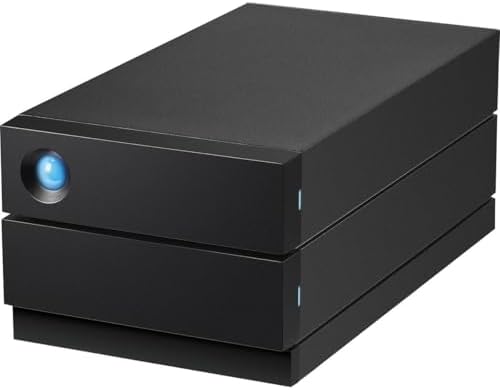 LaCie d2 Professional 14TB External Hard Drive Desktop HDD – Thunderbolt 3 USB-C USB 3.0, 7200 RPM Enterprise Class Drives, for Mac and PC Desktop, 1 Month Adobe CC (STHA14000800