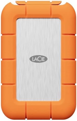 LaCie Rugged USB-C 2TB External Hard Drive Portable HDD – USB 3.0 compatible, Drop Shock Dust Rain Resistant, for Mac and PC Computer Desktop Workstation Laptop, 1 Month Adobe CC (STFR2000800