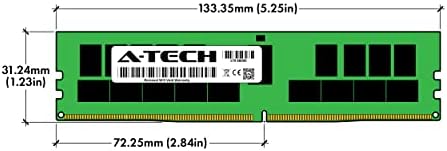 A-Tech 64GB Kit (2x32GB DDR4 2400MHz PC4-19200 ECC RDIMM 2Rx4 Dual Rank 1.2V ECC Registered DIMM 288-Pin Server & Workstation RAM Memory Upgrade Modules (A-Tech Enterprise Series