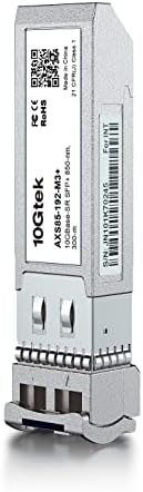 10Gtek 10GBase-LR SFP+ Transceiver, 10G 1310nm SMF SingleMode Fiber Optic Module, 10km, for Cisco SFP-10G-LR, Meraki MA-SFP-10GB-LR, Ubiquiti UniFi UF-SM-10G, Fortinet, Mikrotik, Netgear, Pack of 2|B08BP4M8LV