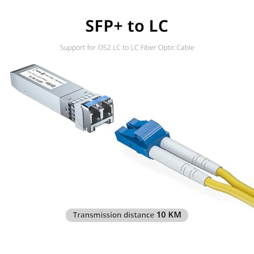 ipolex SFP+ 10GBase LR Singlemode Module, 10G SFP LC 1310nm Fiber Optic Transceiver for Cisco SFP-10G-LR, Ubiquiti UniFi UF-SM-10G, Meraki MA-SFP-10GB-LR, Netgear AXM762, Mikrotik and More, up to 10KM|B01EN33WYK