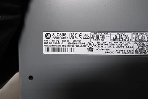 ALLEN BRADLEY 1746-P2 SLC 500 Power Supply Module SER C