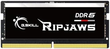 G.SKILL Ripjaws DDR5 SO-DIMM Series DDR5 RAM 16GB (1x16GB 4800MT/s CL34-34-34-76 1.10V Unbuffered Non-ECC Notebook/Laptop Memory SO-DIMM (F5-4800S3434A16GA1-RS
