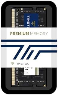 Timetec 16GB DDR4 3200MHz (or 2933MHz or 2666MHz PC4-25600 Non-ECC Unbuffered 1.2V CL22 2Rx8 Dual Rank 260 Pin SODIMM Laptop Notebook PC Computer Memory RAM Module Upgrade