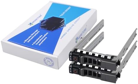 2 Pack Hard Drive Tray Caddy 8FKXC 08FKXC SSD Mount 2.5" HDD Holder with Mounting Screws Hard Drive Bracket Compatible for Dell PowerEdge R610 R620 R710 T710 R720 R815 R820 R630 T630 R730|B0CBTVKN7T