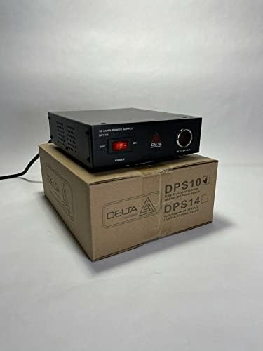 Delta DPS Power Supply 10 Amp Delta DPS10 12-13.8v AC/DC Ultra Compact Small Ham CB Radio|B09XGTQC4L