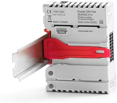 Kvaser DIN Rail SE400S-X10 Multichannel Ethernet to CAN/CAN FD Interface