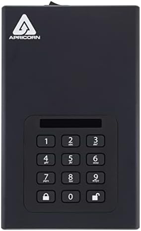 Apricorn 2TB Aegis Padlock DT 256-Bit Encrypted USB 3.0 Hard Drive (ADT-3PL256-2000)|B006U6LYMG