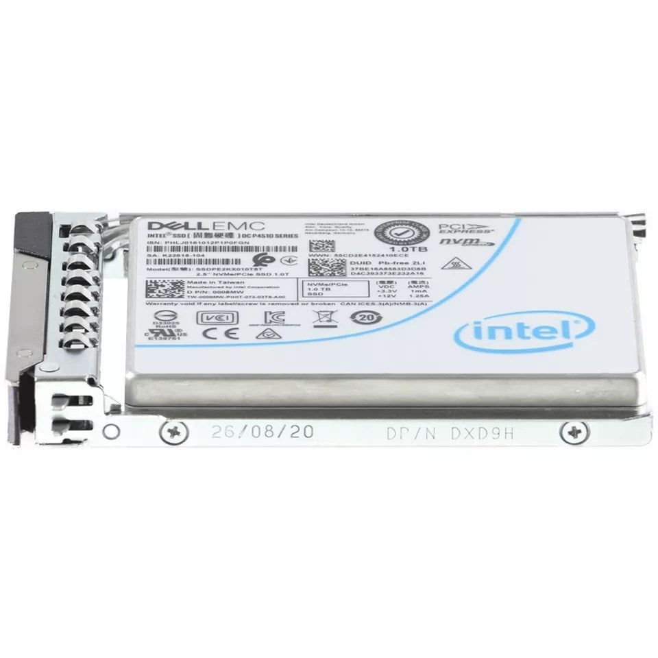 Dell 008MW 1TB RI TLC 2.5Inch NVMe PCIe Gen3.1 x4 SSD with Tray