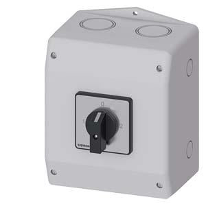 DISC SW 25A ENCL ROT HDL SELECT BLK 3P