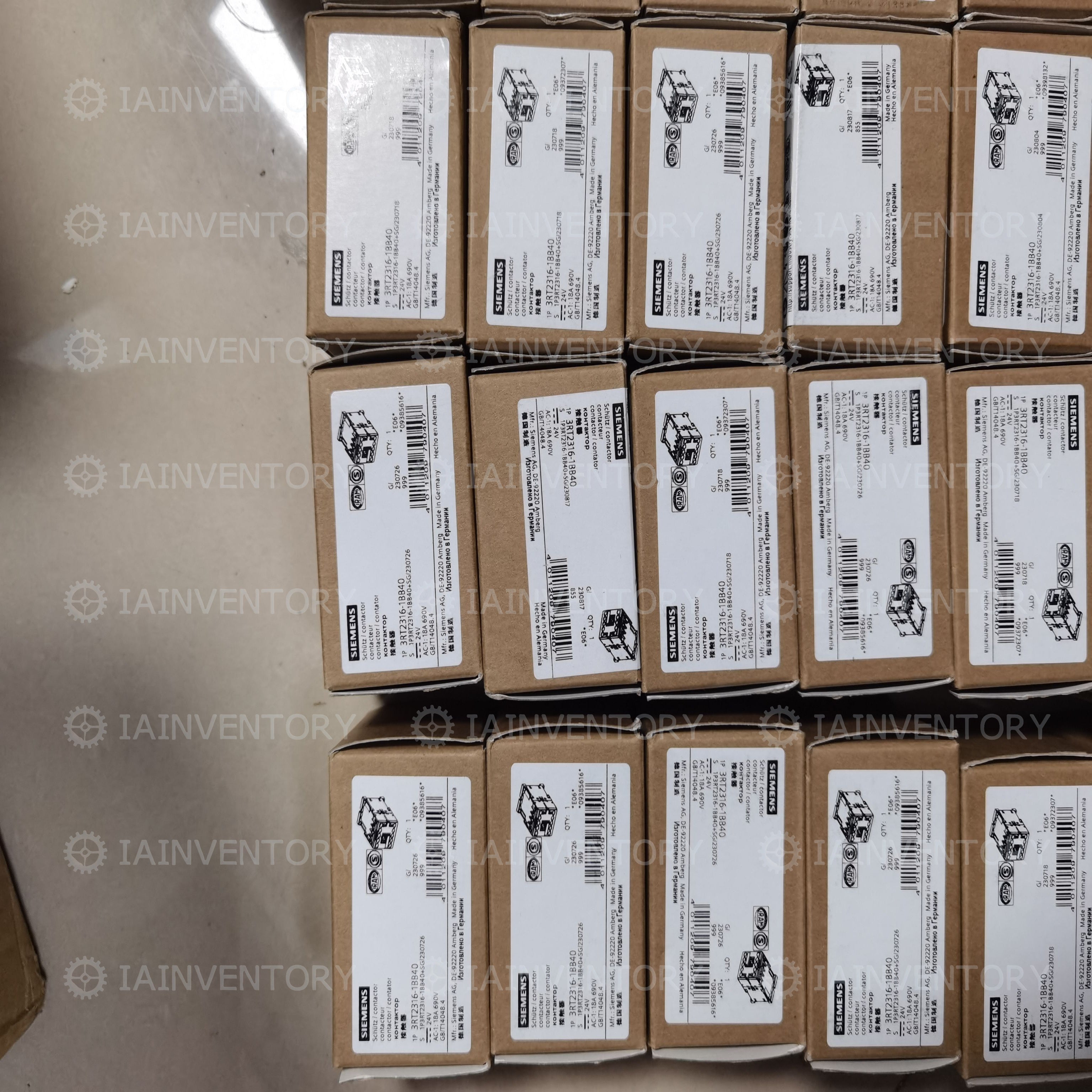 SIEMENS 3RT2316-1BB40 CONTACTOR