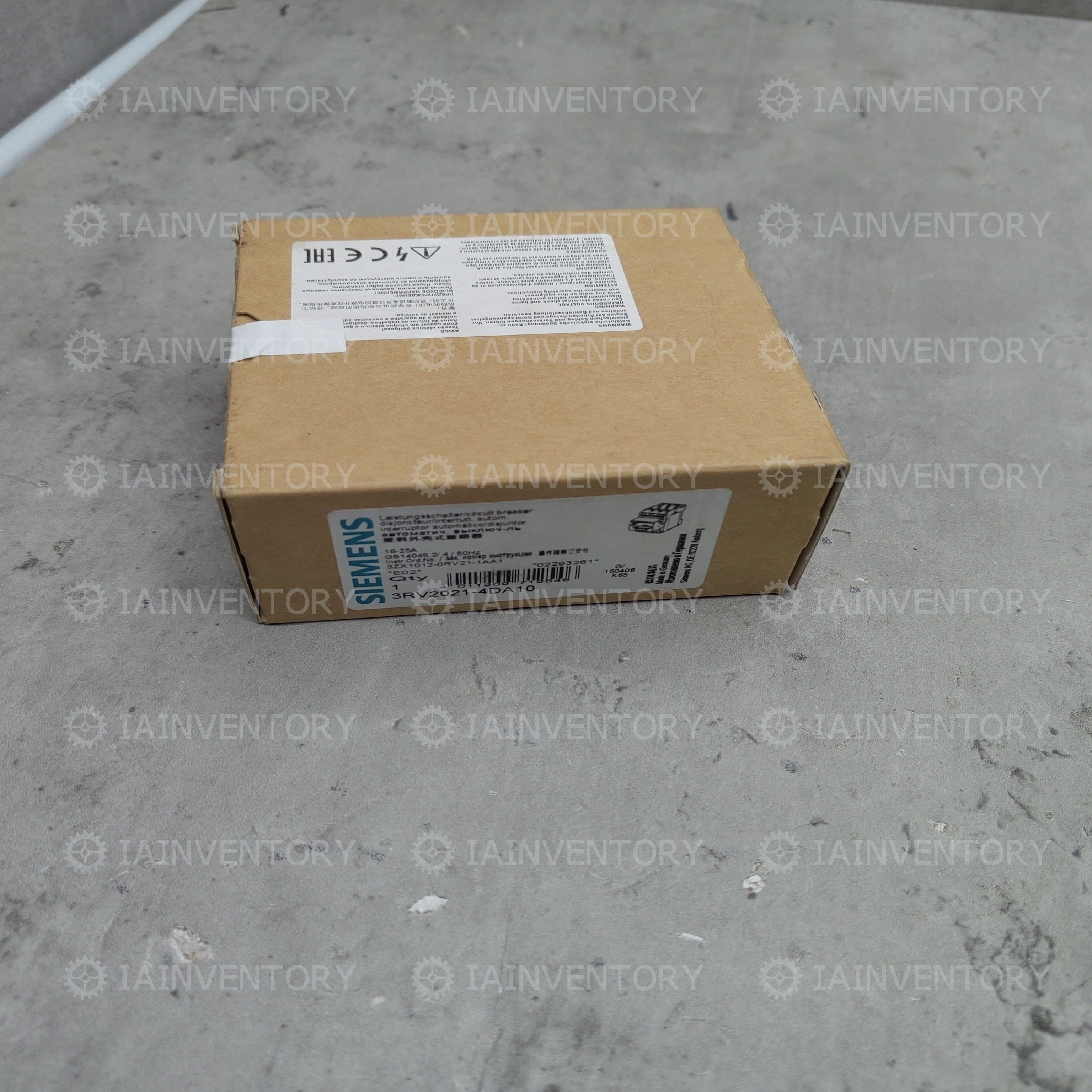 Siemens breaker 3RV2021-4DA10 3RV2 021-4DA10