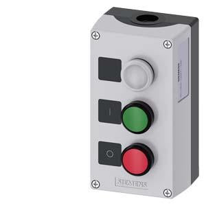 ENC PLASTIC,2-PUSHBUTTON,GRN,RED, PL-CLR